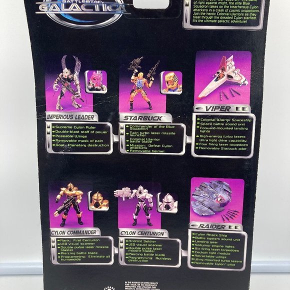 1996 Trendmasters Cylon Centurion Light Up Visor Action Figure - Picture 3 of 3